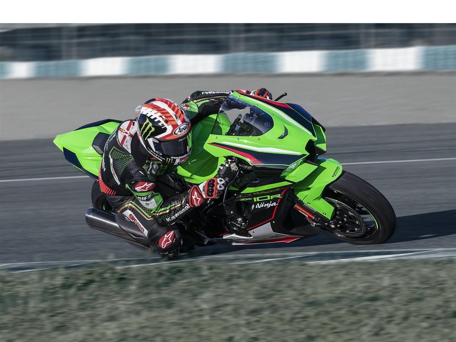 Мотоцикл KAWASAKI NINJA ZX-10R - Lime Green/Ebony/Pearl Blizzard White '2024